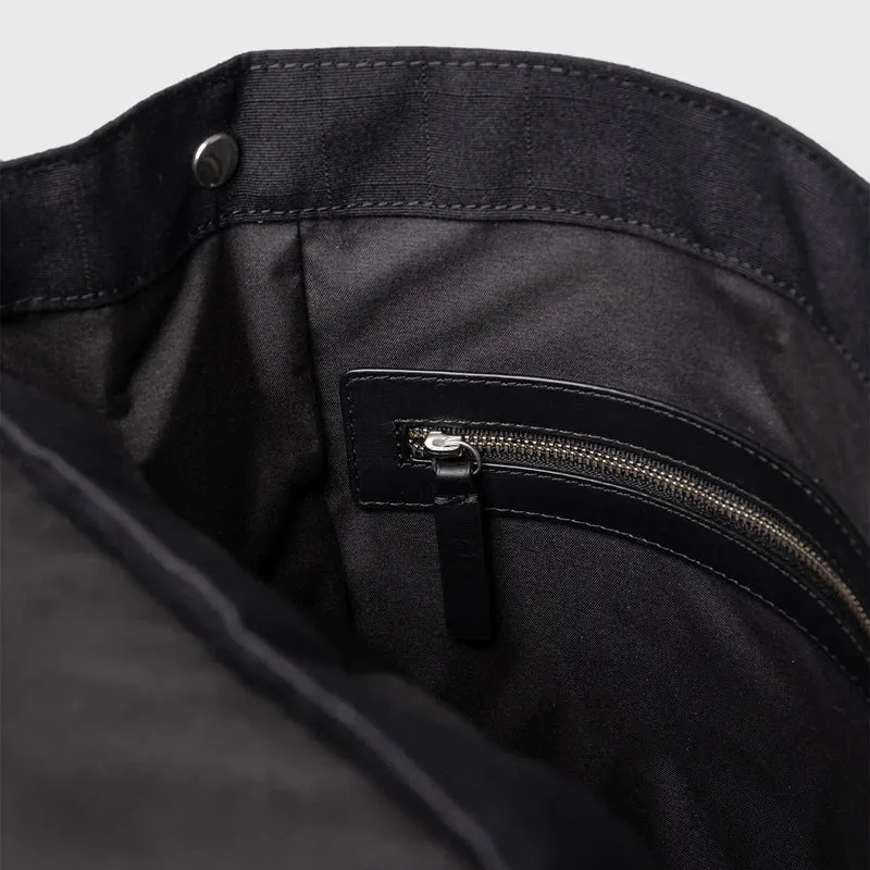 Leather Lid Backpack 14"