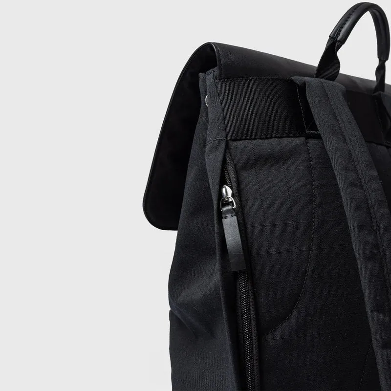 Leather Lid Backpack 14"