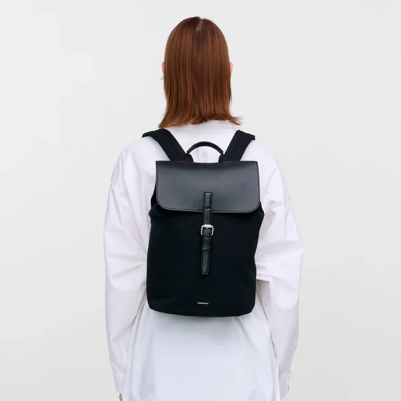 Leather Lid Backpack 14"