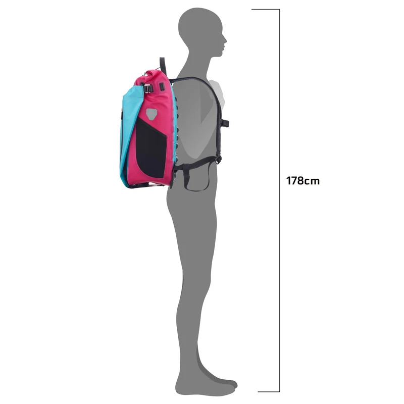 Ortlieb Vario 26L – Convertible Pannier & Backpack – Cyber Blue