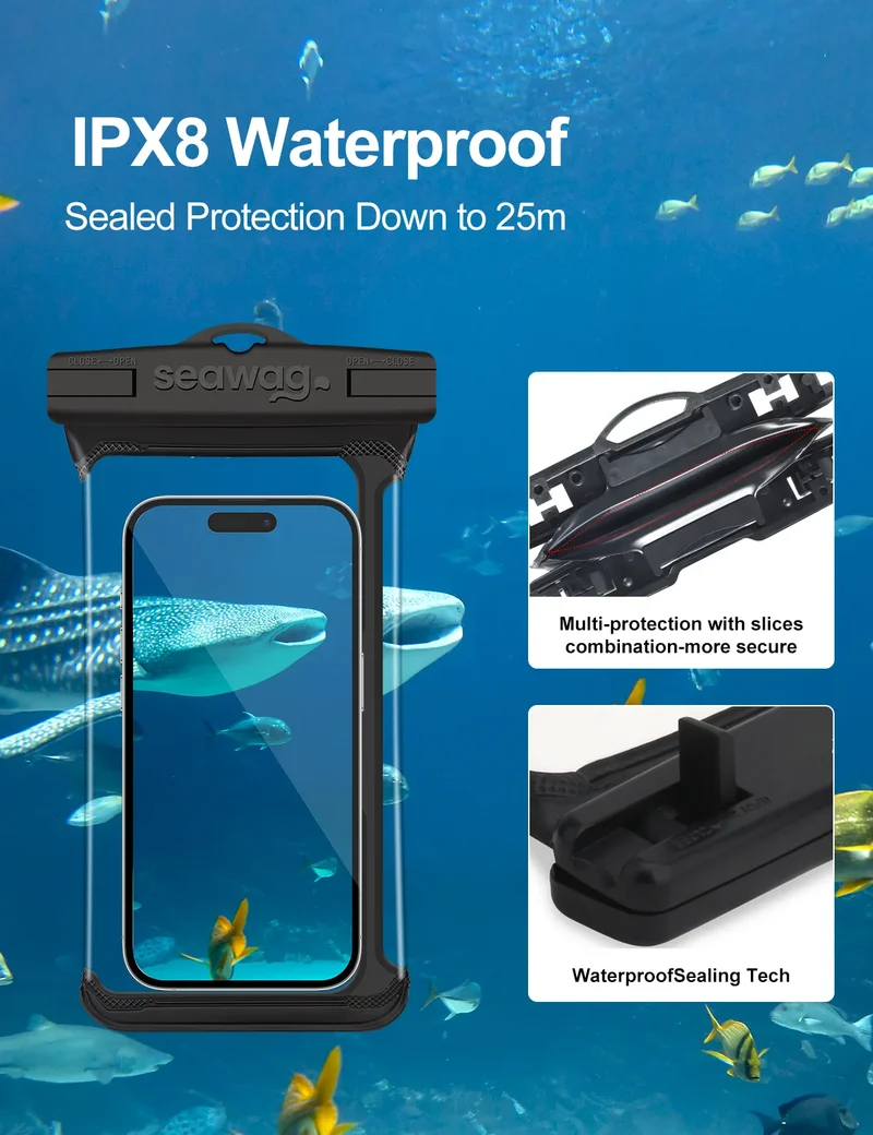Pochette étanche téléphone 6,9” IPX8 Seawag Flex