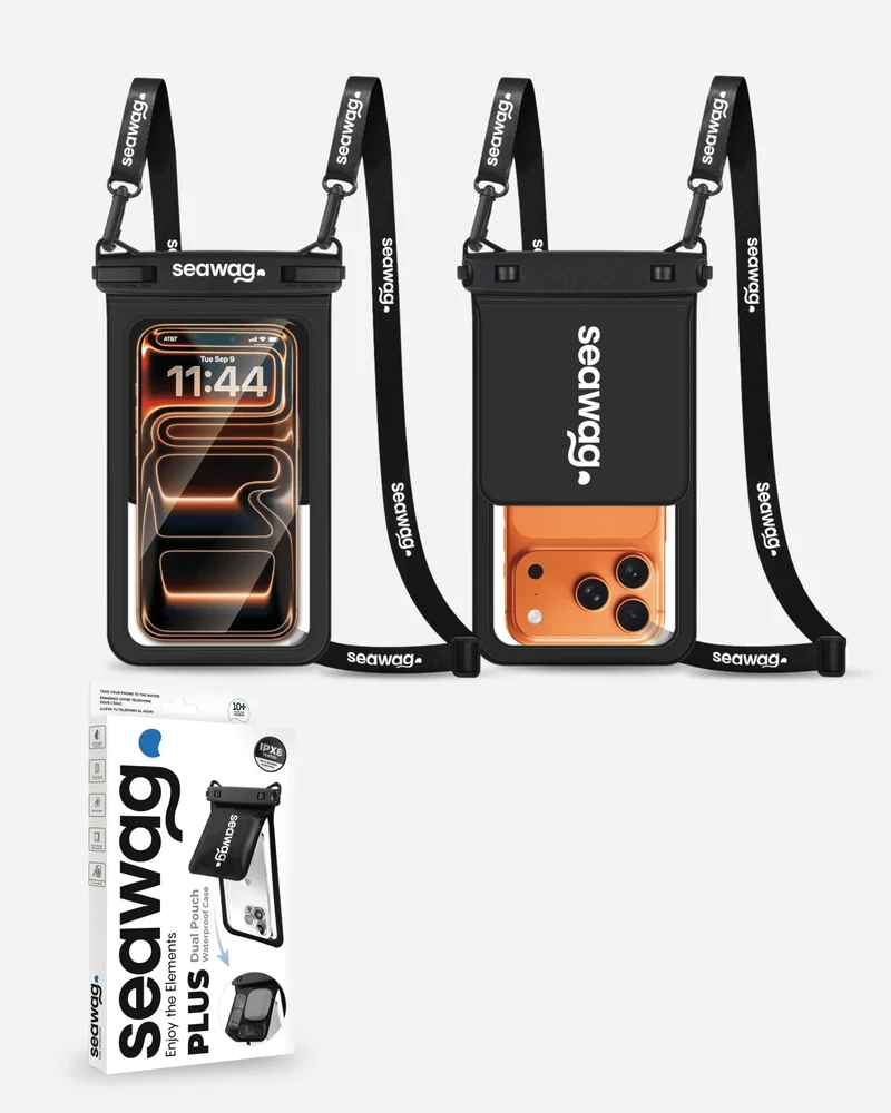 Pochette étanche téléphone 7,5” IPX8 double compartiment Seawag Plus