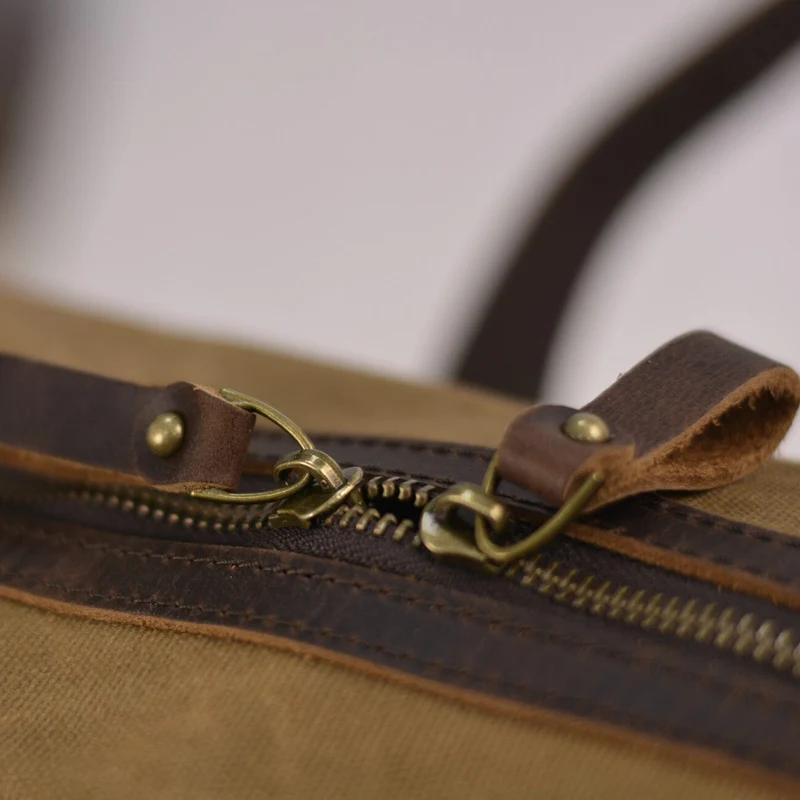 Waxed Canvas Briefcase | ANCHORAGE