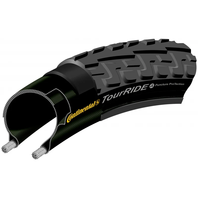 Puncture-proof tire for Continental Ride Tour travel bike