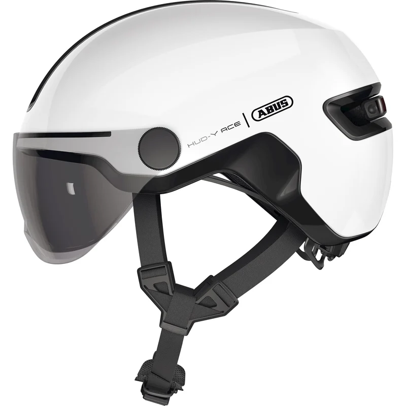 Abus HUD-Y ACE visor urban bike helmet with integrated lighting