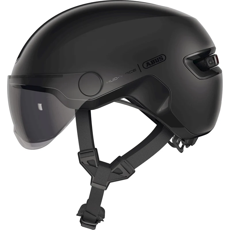Abus HUD-Y ACE visor urban bike helmet with integrated lighting