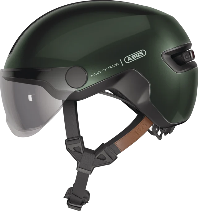 Abus HUD-Y ACE visor urban bike helmet with integrated lighting