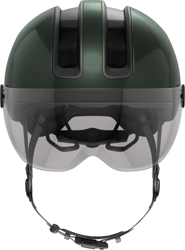 Abus HUD-Y ACE visor urban bike helmet with integrated lighting