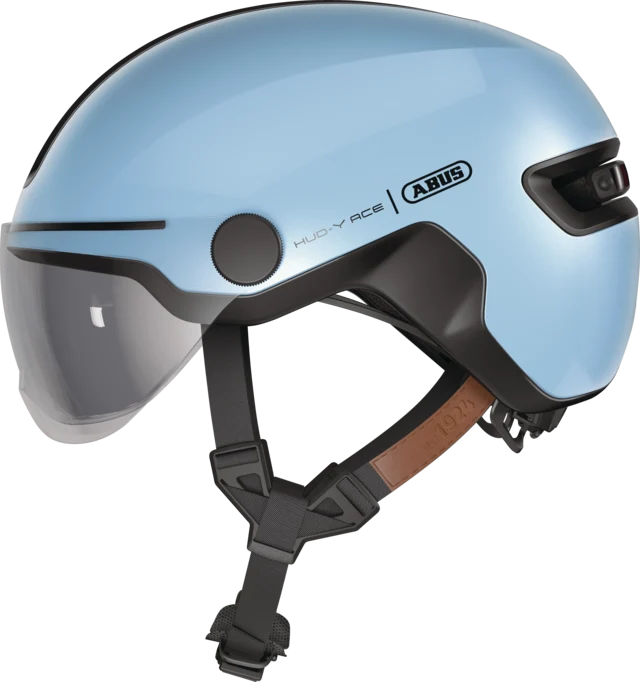 Abus HUD-Y ACE visor urban bike helmet with integrated lighting