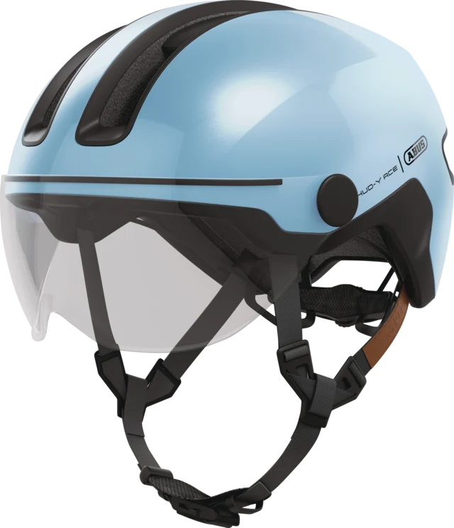 Abus HUD-Y ACE visor urban bike helmet with integrated lighting