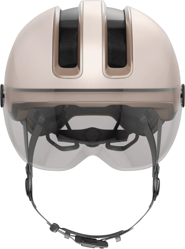 Abus HUD-Y ACE visor urban bike helmet with integrated lighting