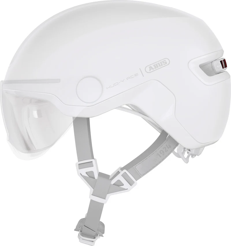 Abus HUD-Y ACE visor urban bike helmet with integrated lighting
