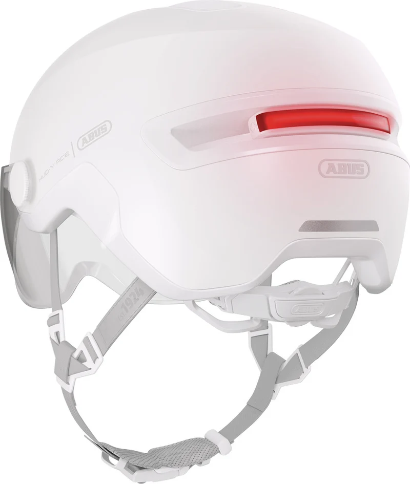 Abus HUD-Y ACE visor urban bike helmet with integrated lighting