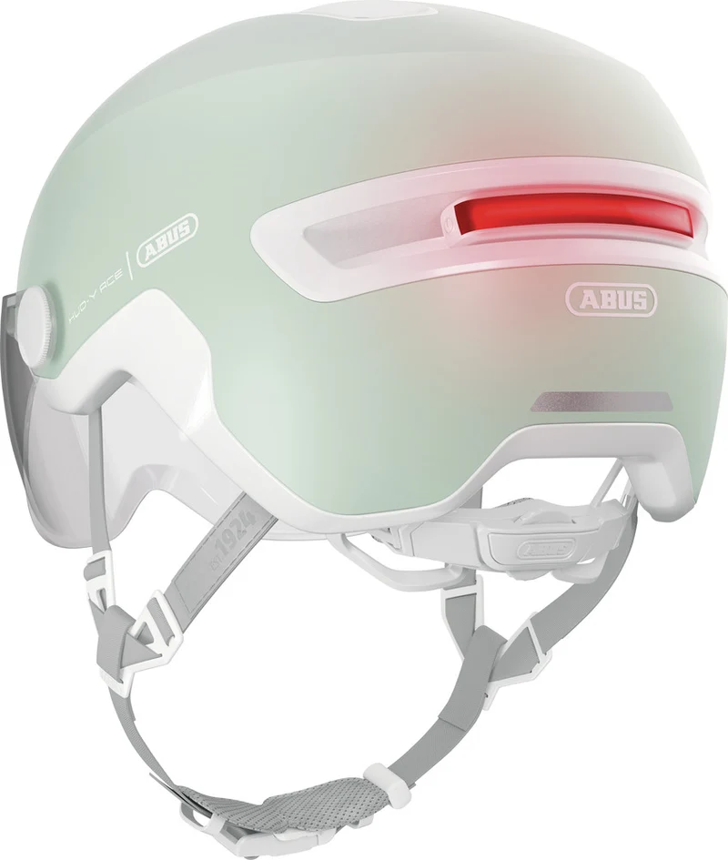 Abus HUD-Y ACE visor urban bike helmet with integrated lighting