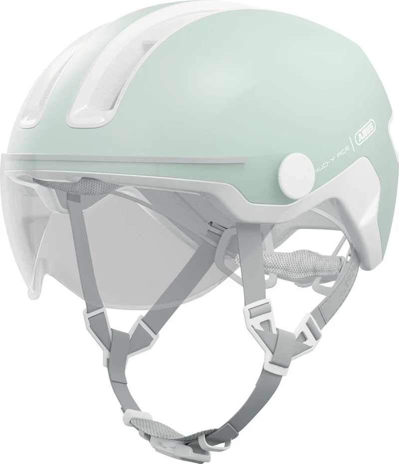 Abus HUD-Y ACE visor urban bike helmet with integrated lighting