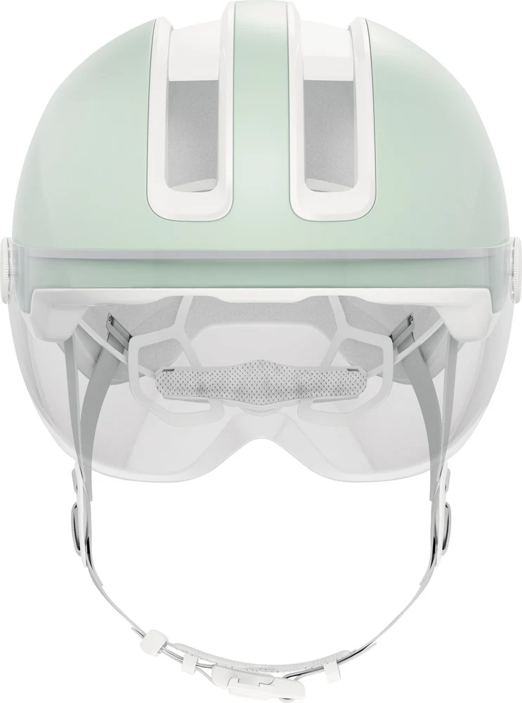 Abus HUD-Y ACE visor urban bike helmet with integrated lighting
