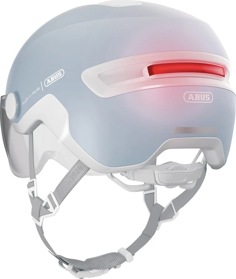 Abus HUD-Y ACE visor urban bike helmet with integrated lighting