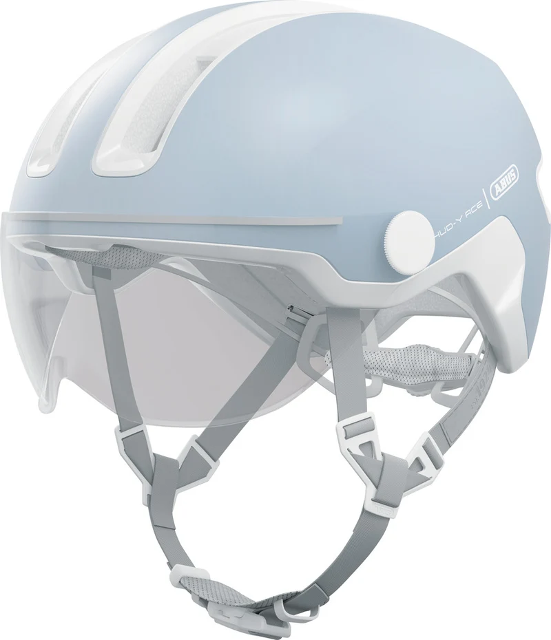 Abus HUD-Y ACE visor urban bike helmet with integrated lighting