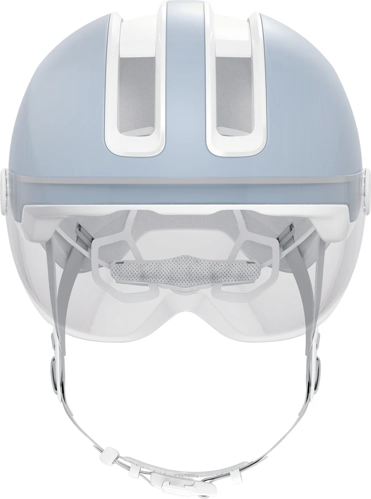 Abus HUD-Y ACE visor urban bike helmet with integrated lighting