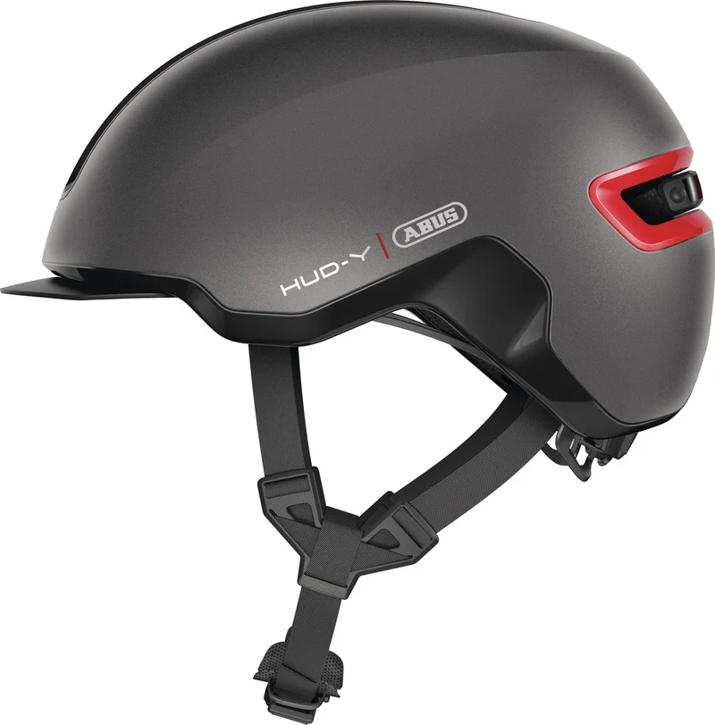Abus HUD-Y Urban Bike Helmet with Integrated Lighting