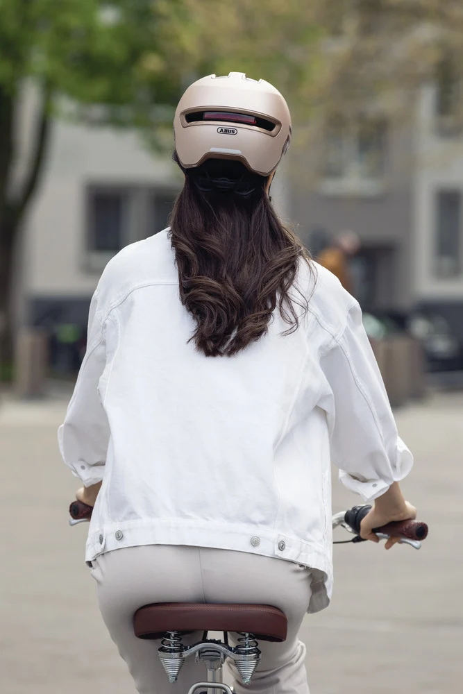 Abus HUD-Y Urban Bike Helmet with Integrated Lighting