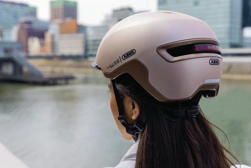 Abus HUD-Y Urban Bike Helmet with Integrated Lighting