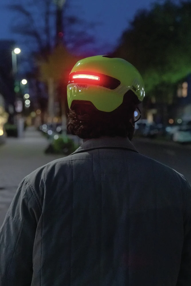 Abus HUD-Y Urban Bike Helmet with Integrated Lighting