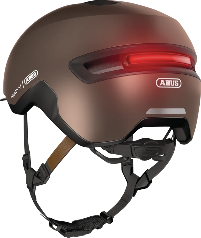 Abus HUD-Y Urban Bike Helmet with Integrated Lighting