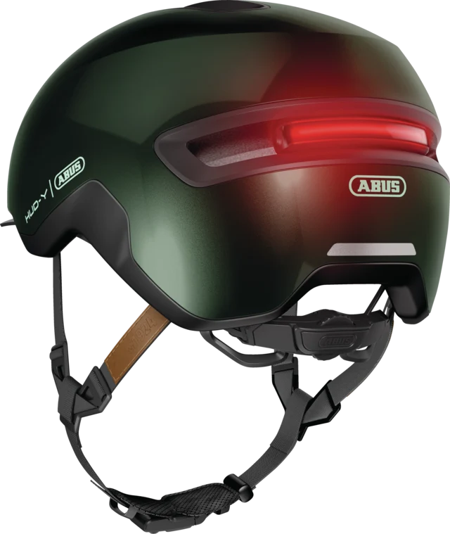 Abus HUD-Y Urban Bike Helmet with Integrated Lighting