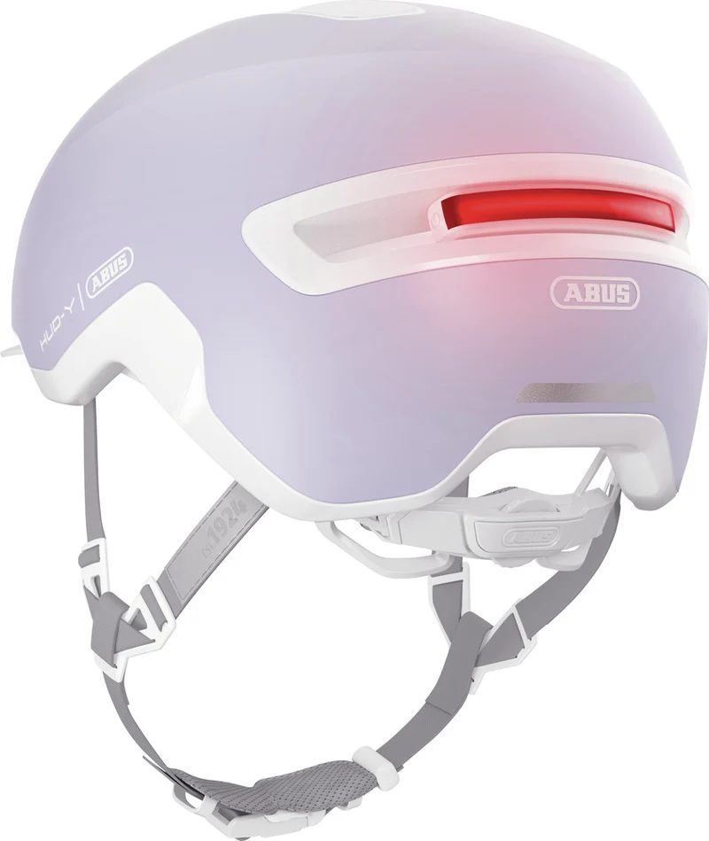Abus HUD-Y Urban Bike Helmet with Integrated Lighting
