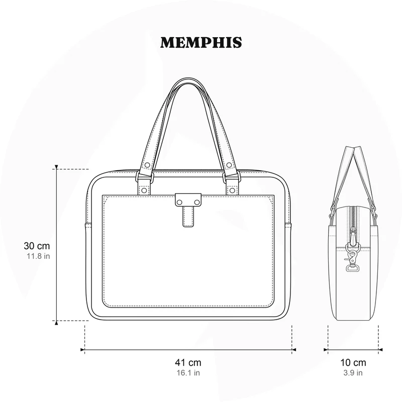 Canvas Laptop Messenger Bag | MEMPHIS