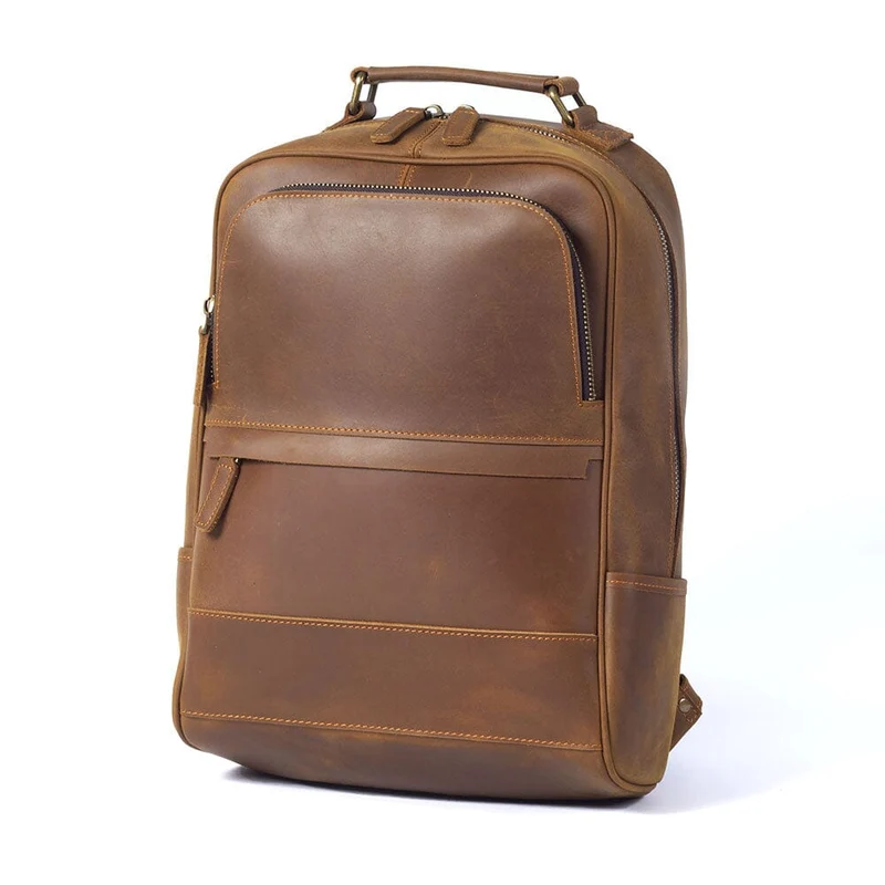 Crazy Horse Leather Backpack | TYREE