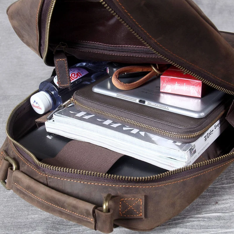 Crazy Horse Leather Backpack | TYREE
