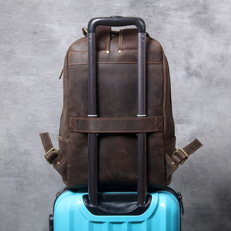 Crazy Horse Leather Backpack | TYREE