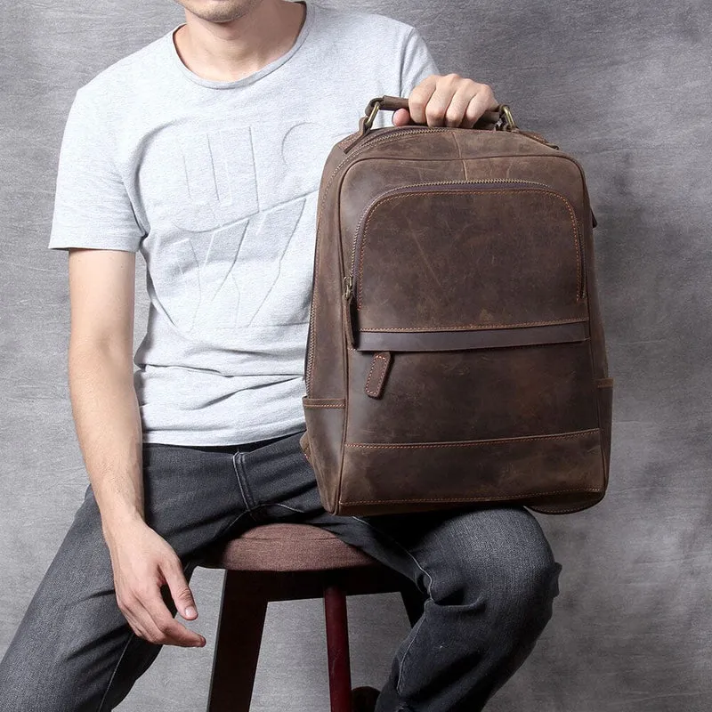 Crazy Horse Leather Backpack | TYREE