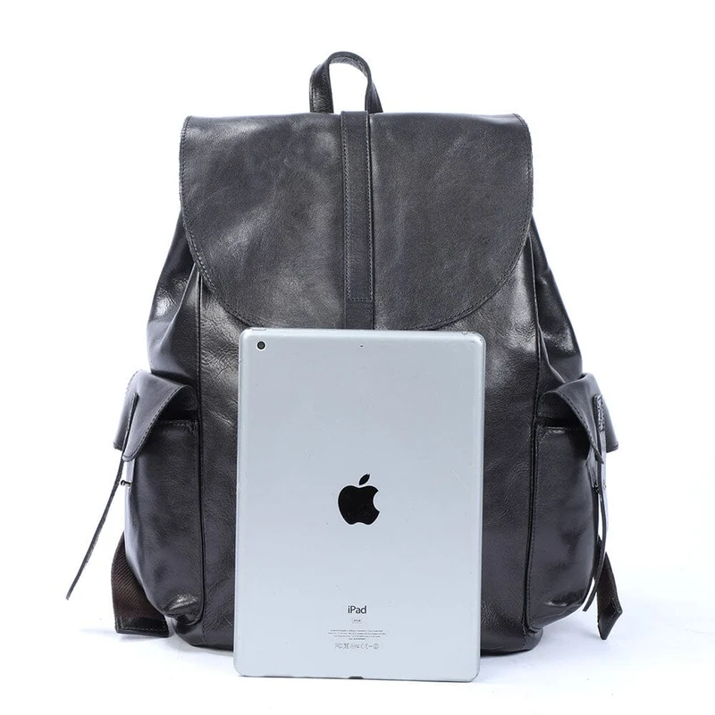 Small Black Leather Backpack | WALTER