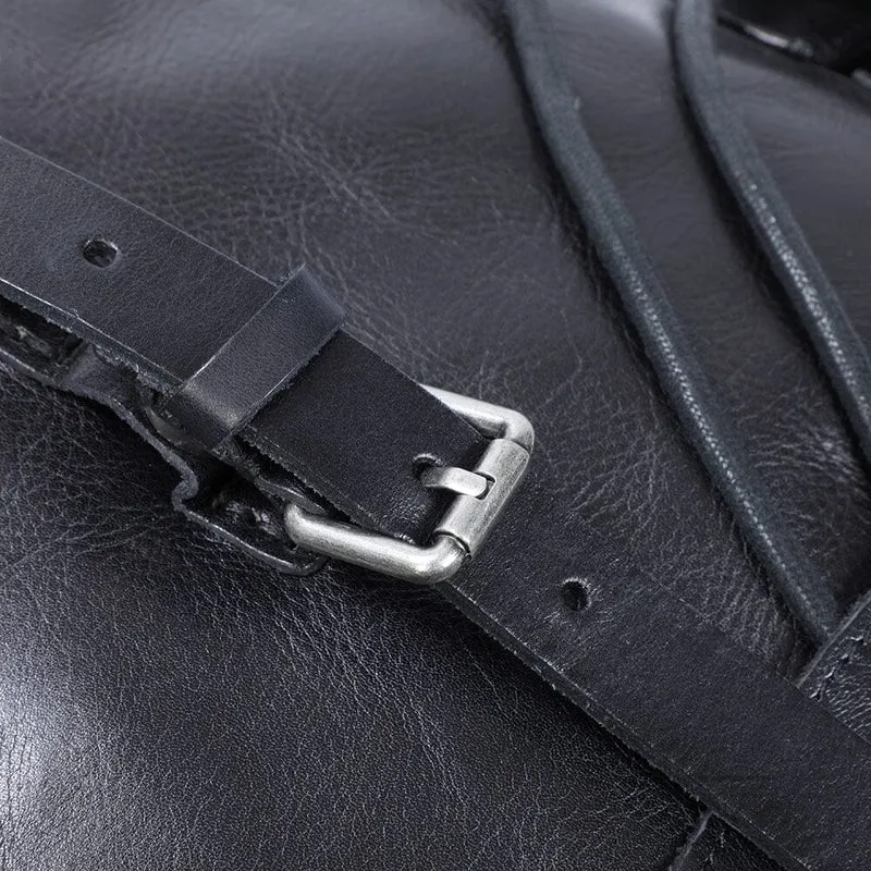 Small Black Leather Backpack | WALTER