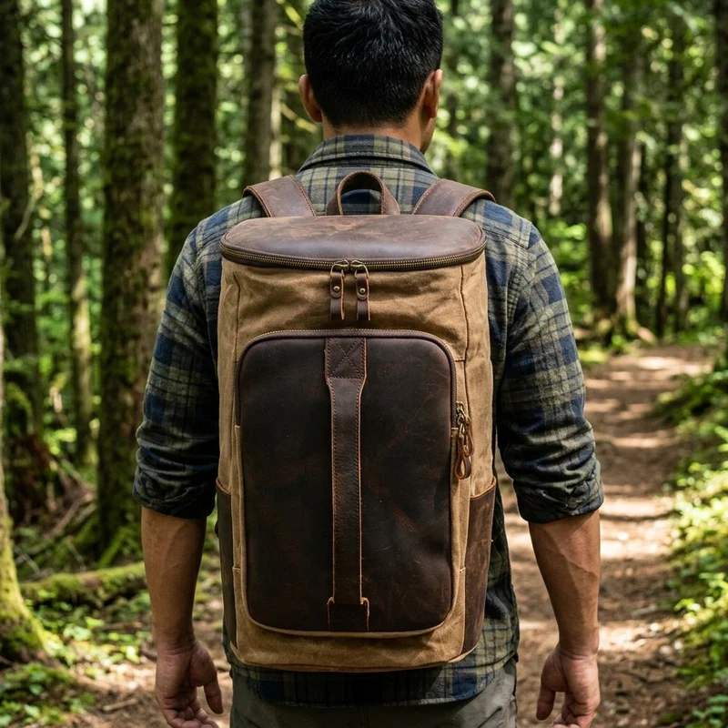 Vintage Canvas Rucksack | AMSTERDAM