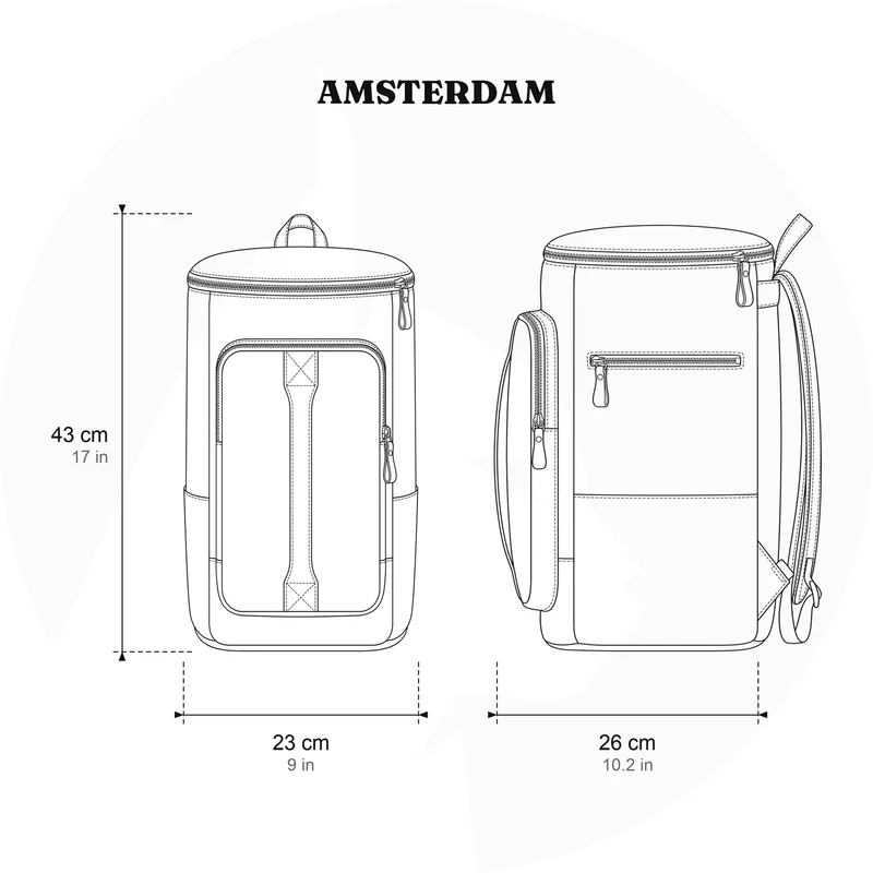 Vintage Canvas Rucksack | AMSTERDAM