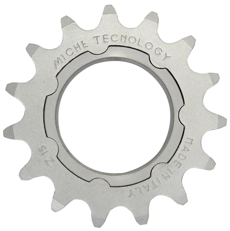 Miche Pista fixie sprocket with lugs and its support