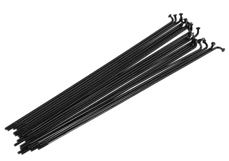 Rayons Funn J-Bend 292mm, Triple Butted 14g stainless steel, 32 pcs, noir.
