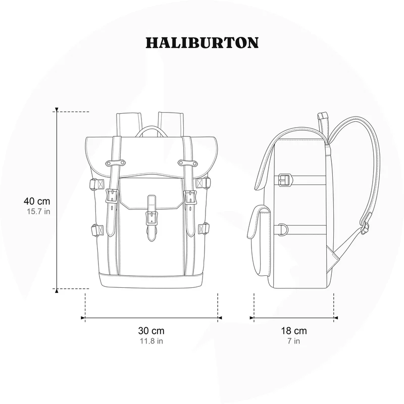 Canvas and Leather Camera Backpack | HALIBURTON