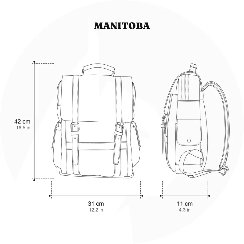 Small Canvas Backpack | MANITOBA