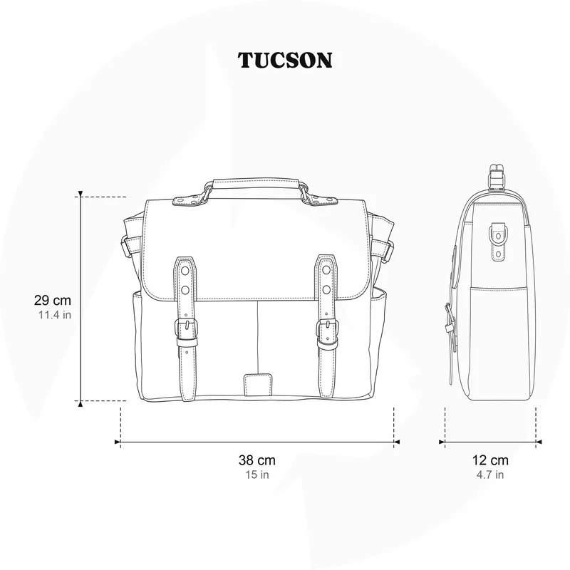 Canvas Crossbody Messenger Bag | TUCSON