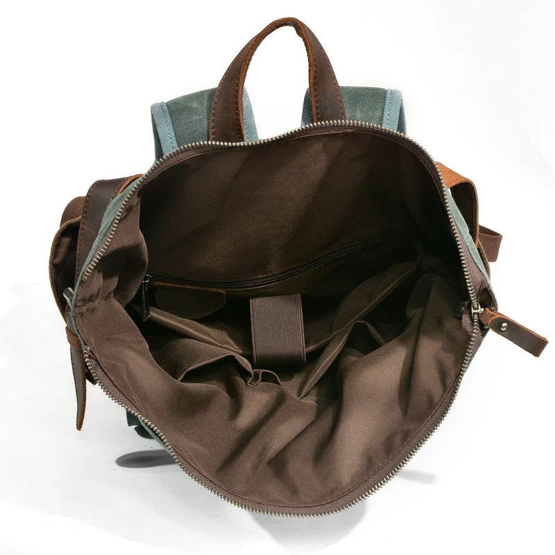 Waxed Canvas Roll Top Backpack | LUND