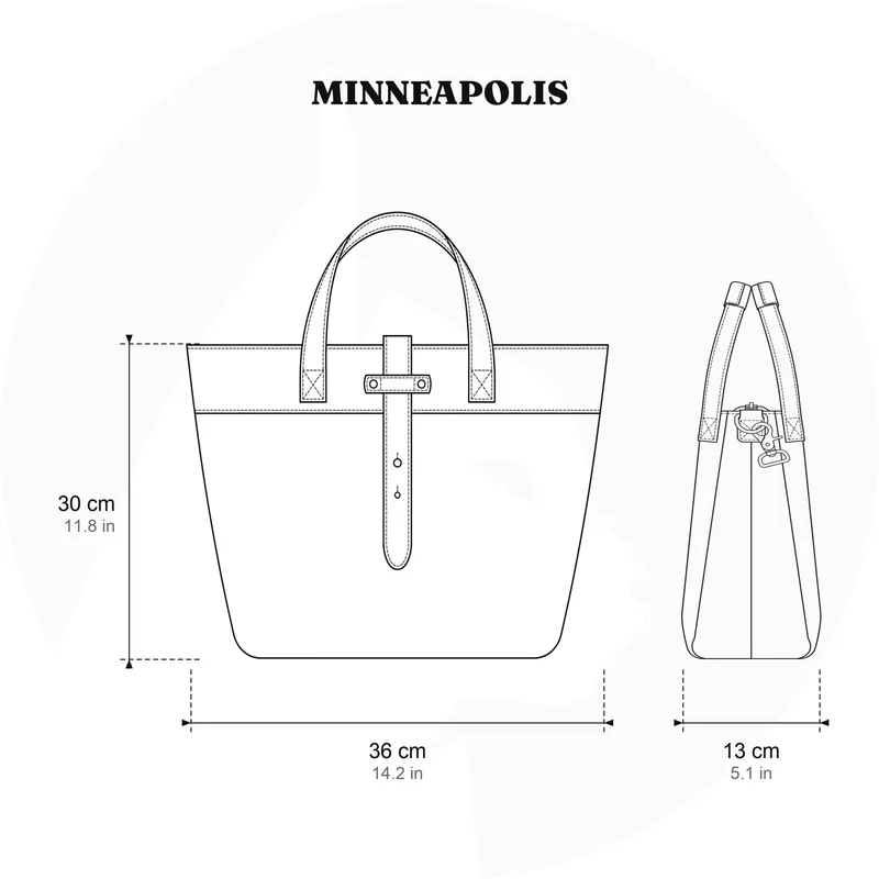 Shoulder Tote Bag | MINNEAPOLIS