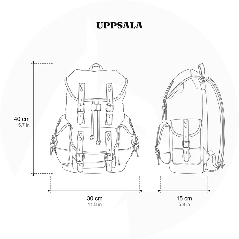 Canvas Hiking Backpack | UPPSALA