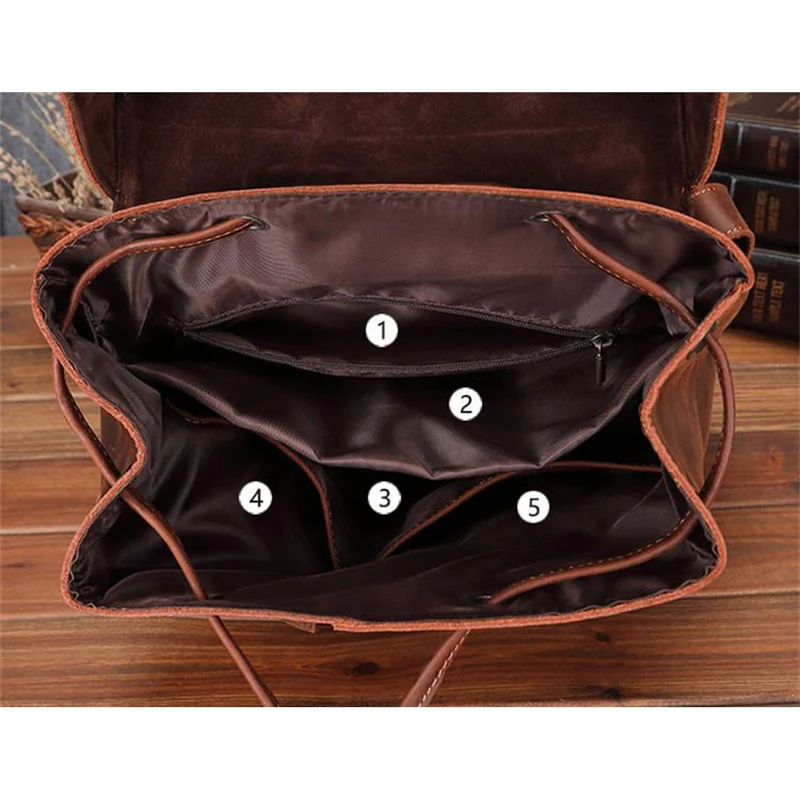 Leather Satchel Backpack | OKLA