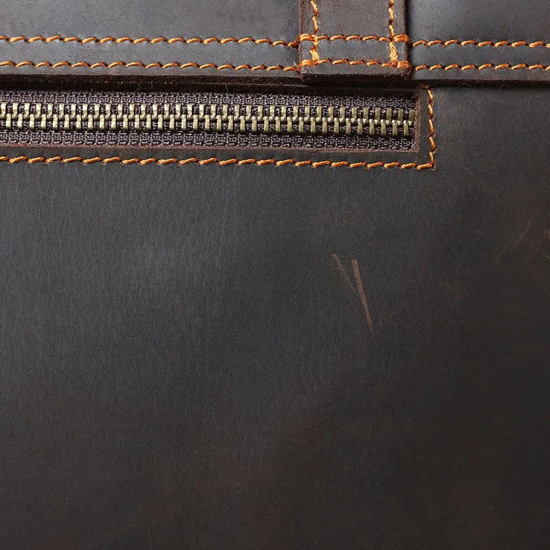 Leather Courier Bag | ZAINA