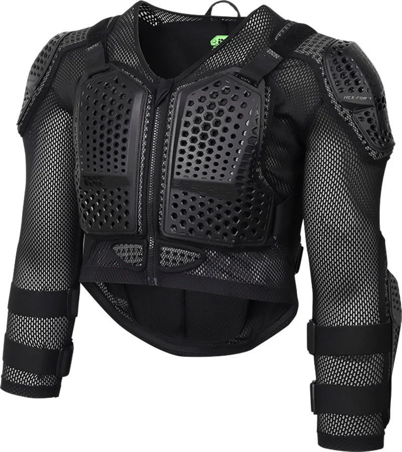 Gilet de protection iXS HEX Upper Black, Youth